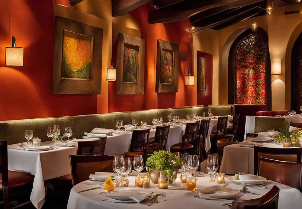 Upscale dining at The Mission