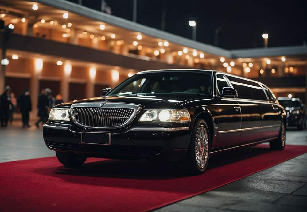 Luxury Limo is standing on a red carpet
